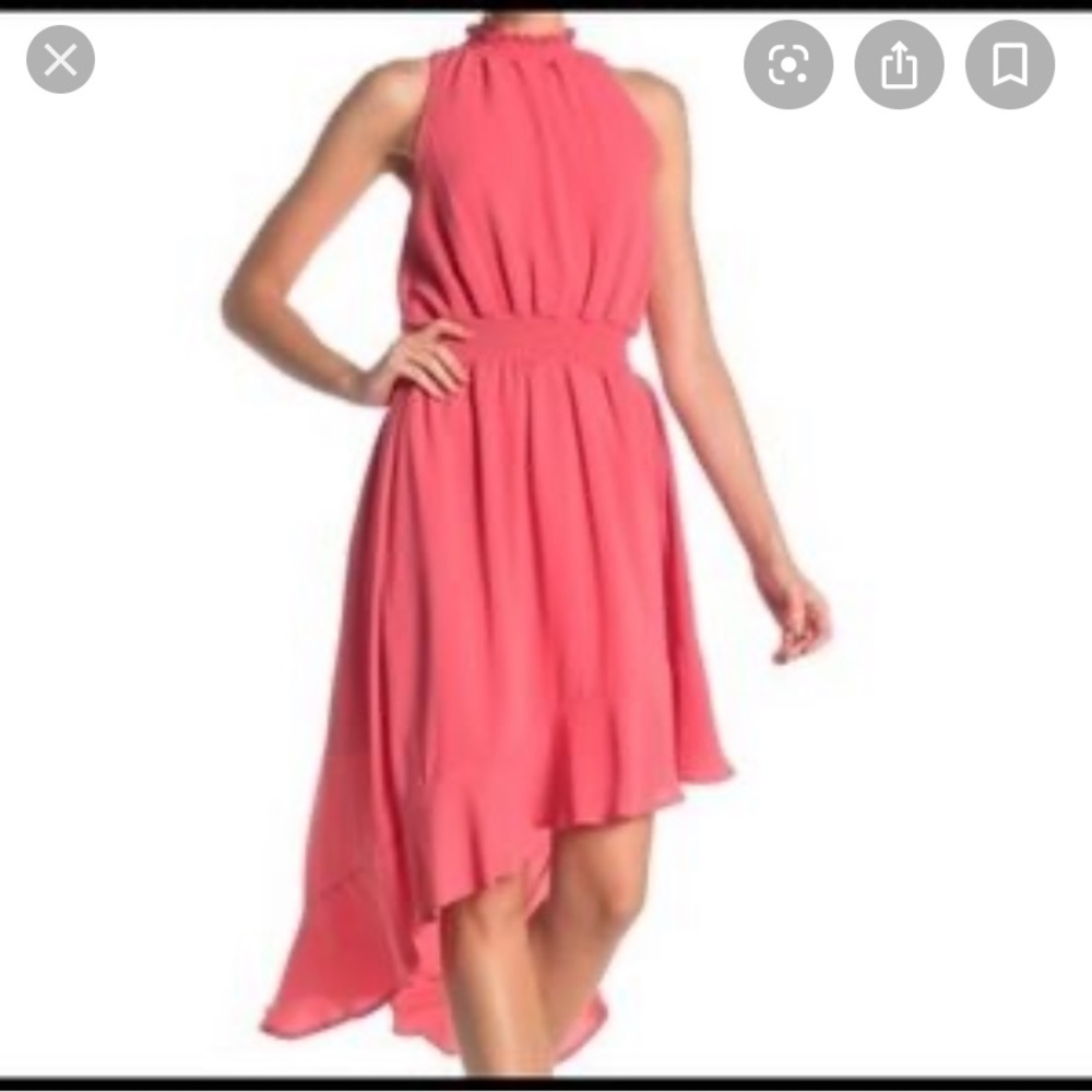 Belle Sky Coral Maxi Dress